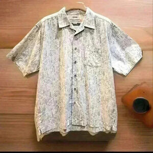 Quiksilver Edition blue white button-up comfort fit, XL 7T905